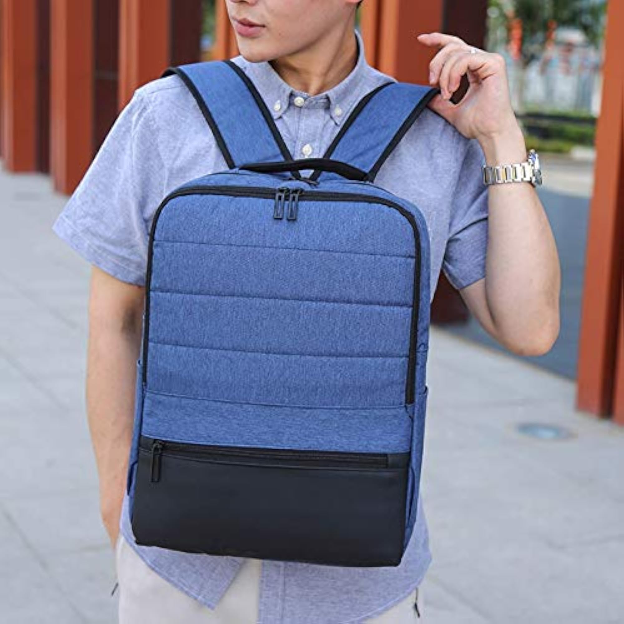 Men's Multifunctional Fashion Backpack, Simple Business Bag
